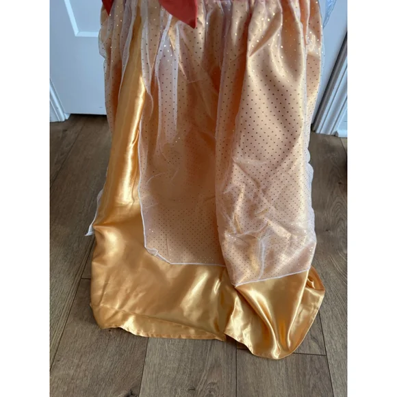 Girls Disney Moana Pajama Dress Size 5/6 Orange Gold - Picture 5 of 7